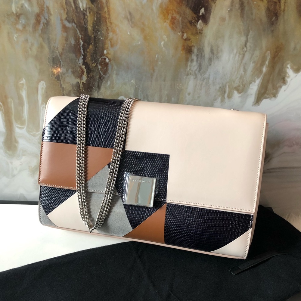Hugo Boss Runway Munich Patchwork Chain Flap Bag - Picture 2 of 8